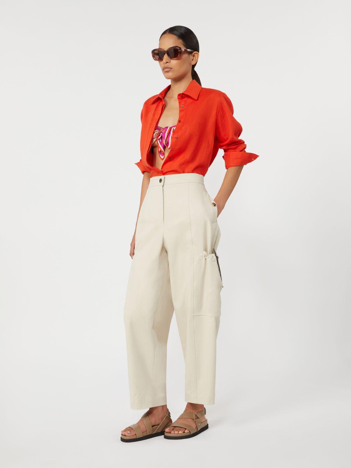 Stretch cotton cargo trousers by MAX MARA