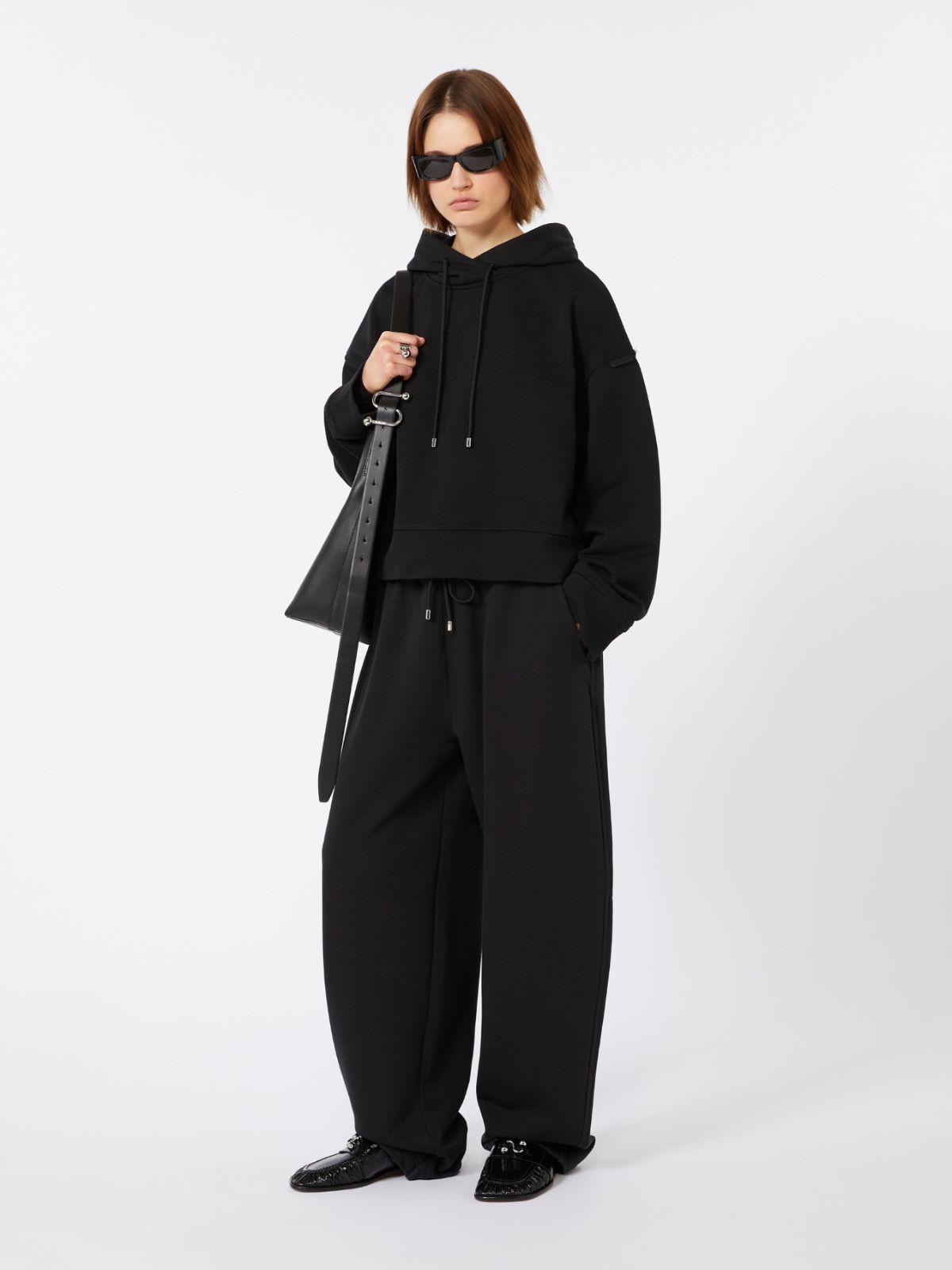 Stretch-cotton hoodied sweatshirt by MAX MARA