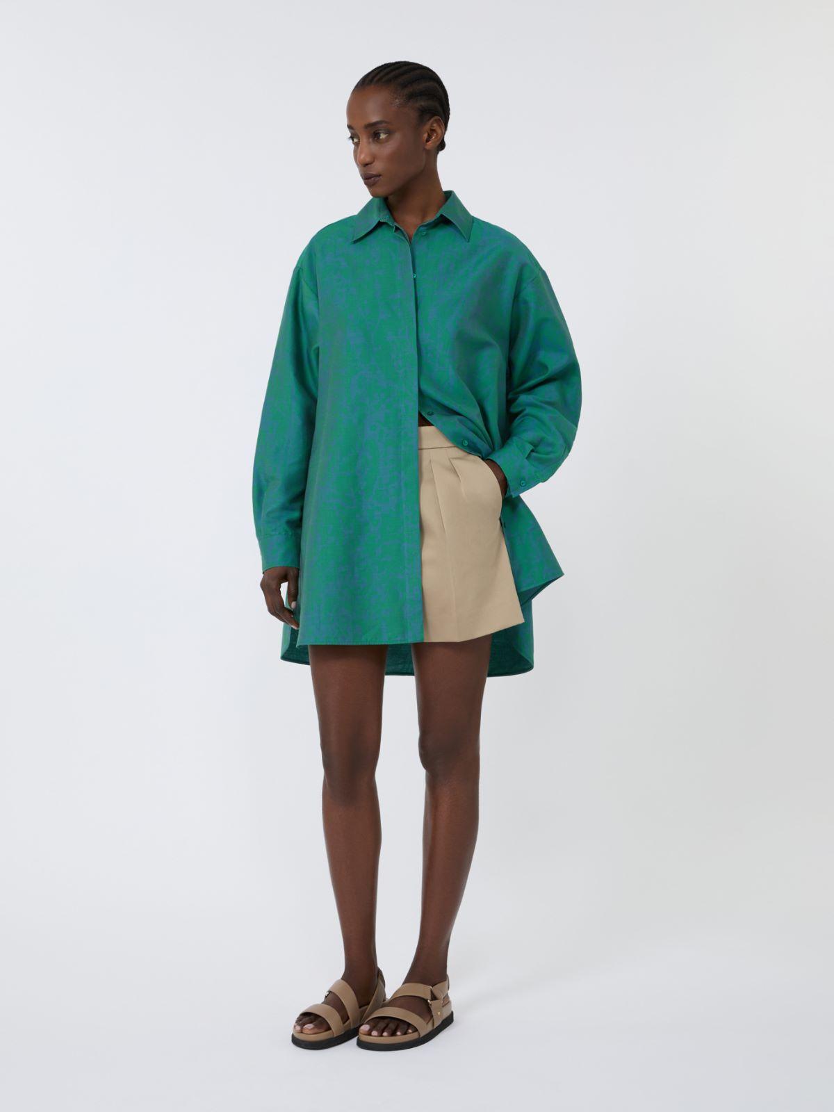 Stretch cotton satin shorts by MAX MARA