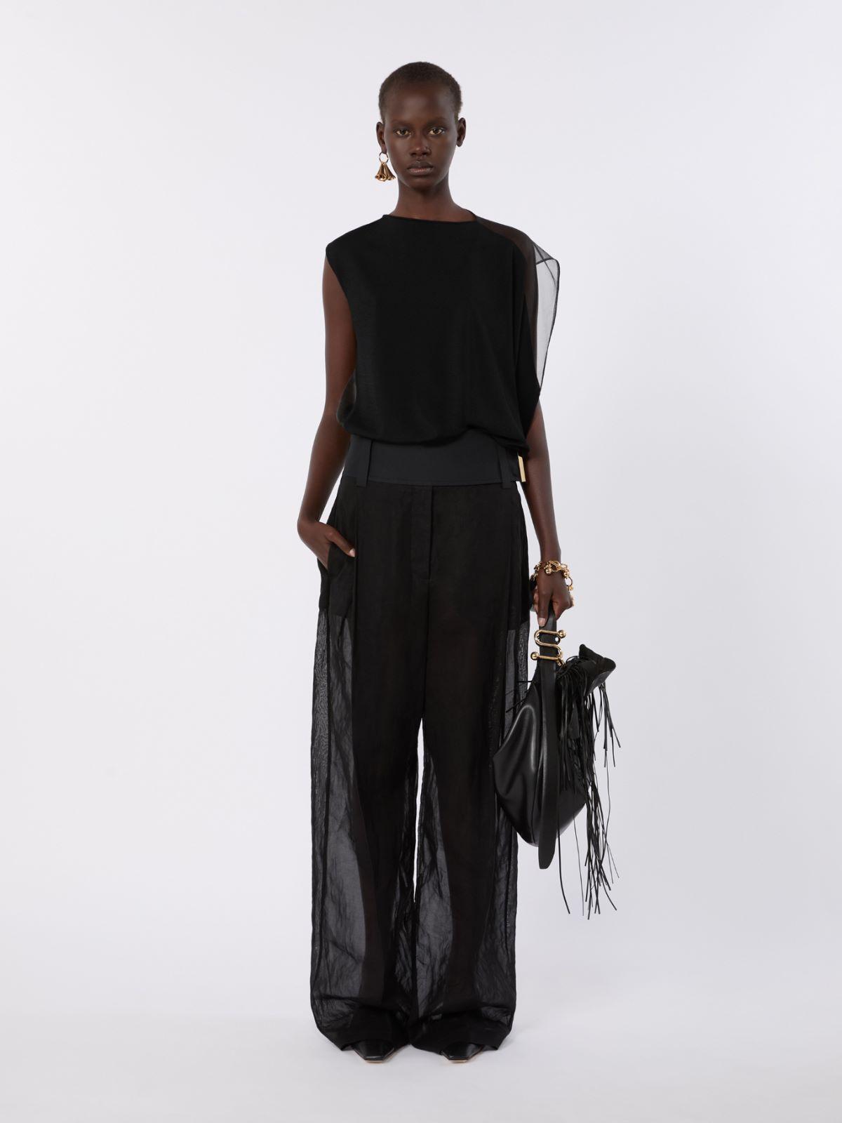 Stretch viscose asymmetrical top by MAX MARA