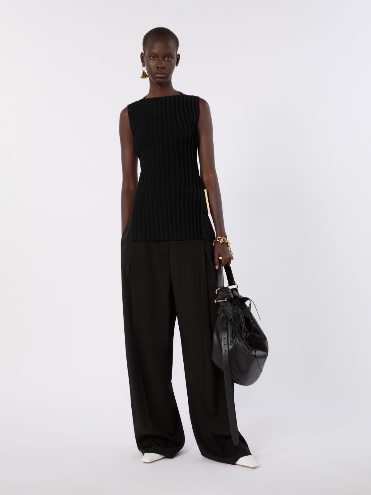 Stretch viscose knit top by MAX MARA