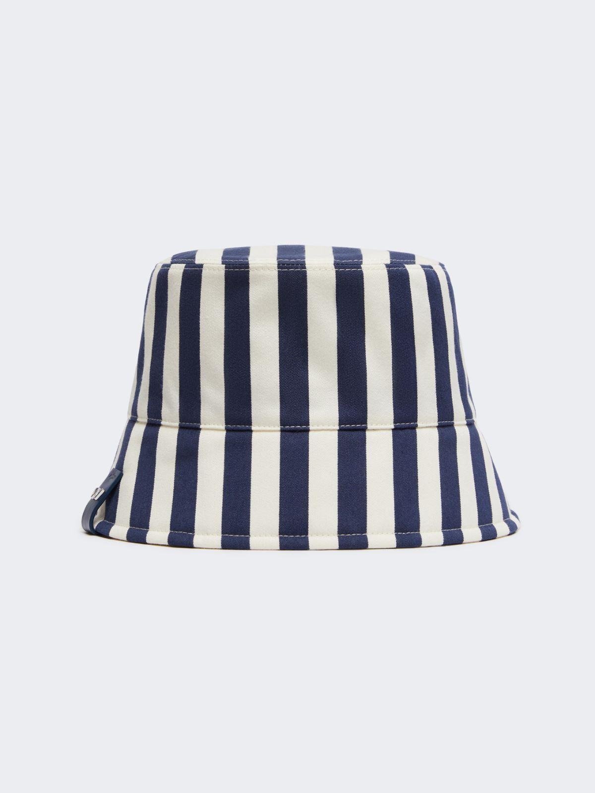 Striped cotton cloche hat by MAX MARA