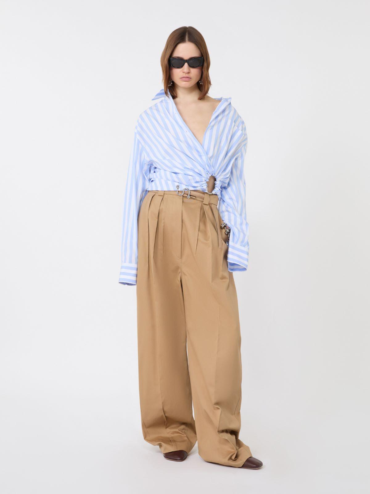 Striped poplin shirt by MAX MARA