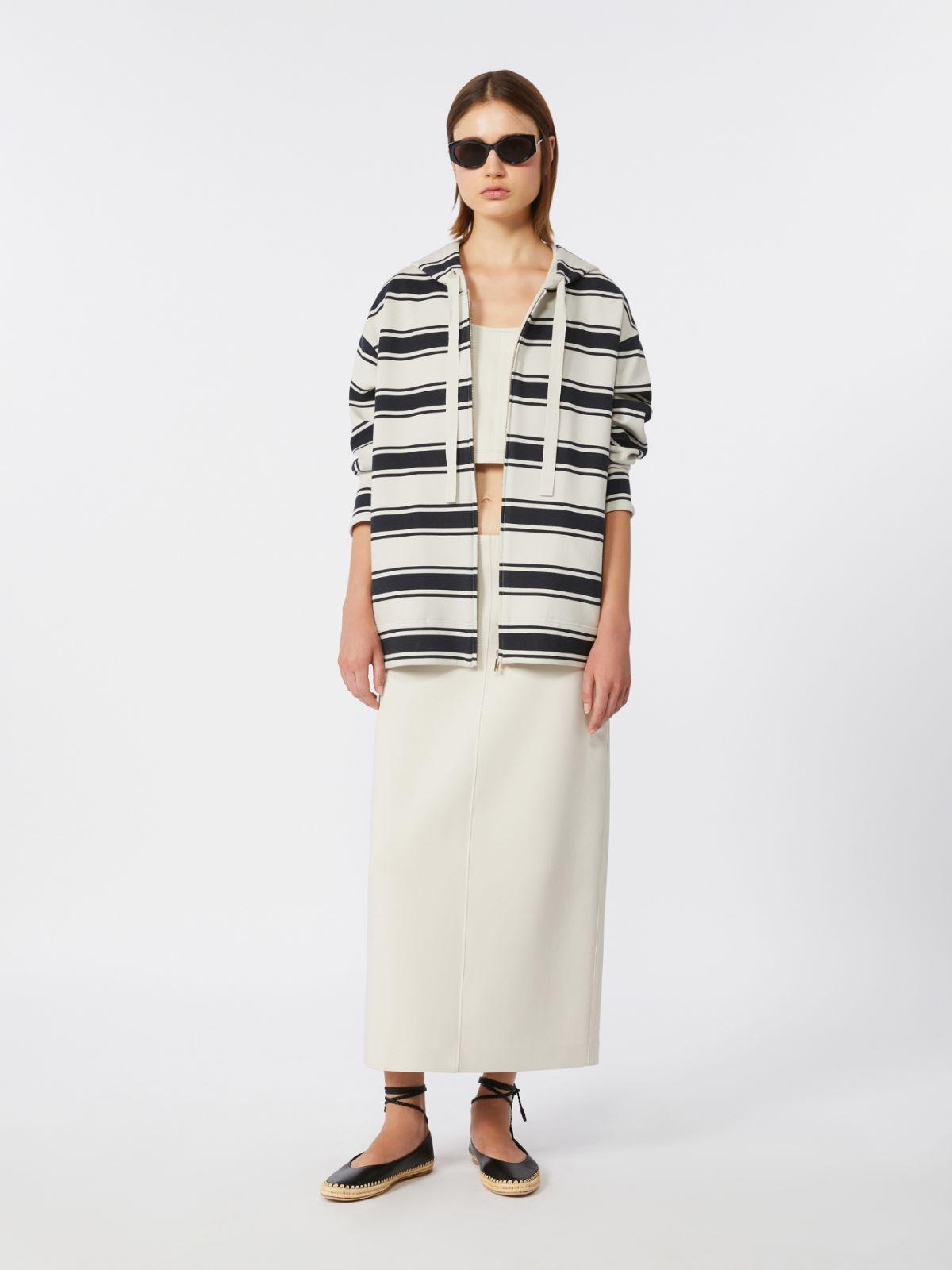 Striped scuba jersey sweatshirt by MAX MARA