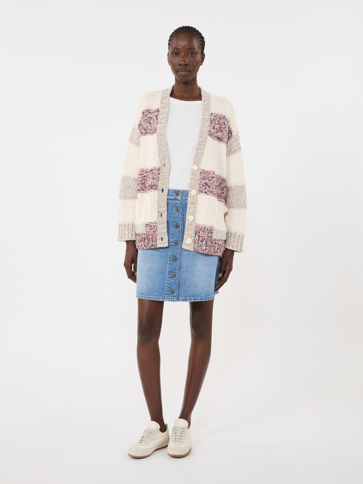 Striped wool and cotton cardigan by MAX MARA