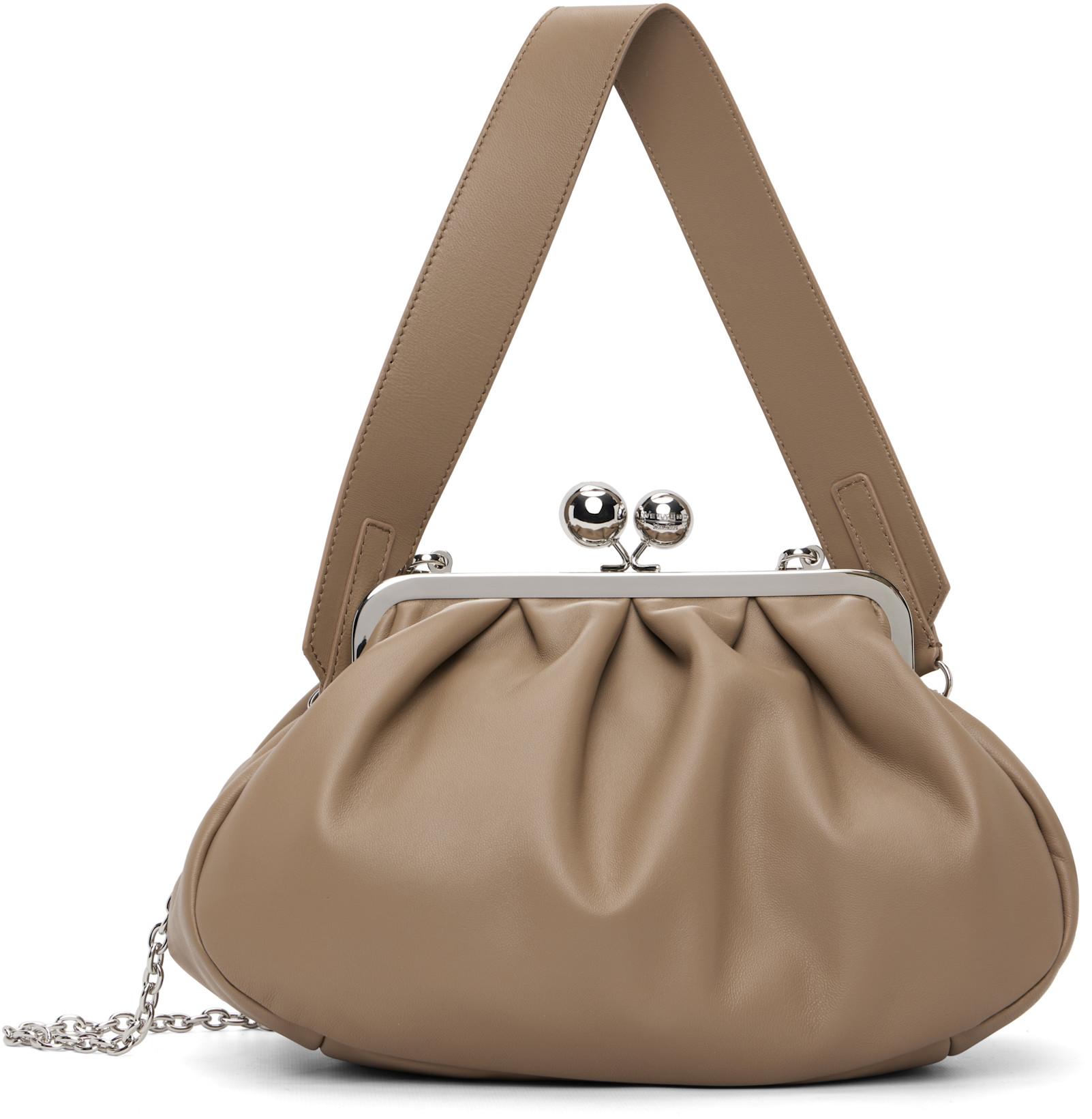 Taupe Cubico Bag by MAX MARA
