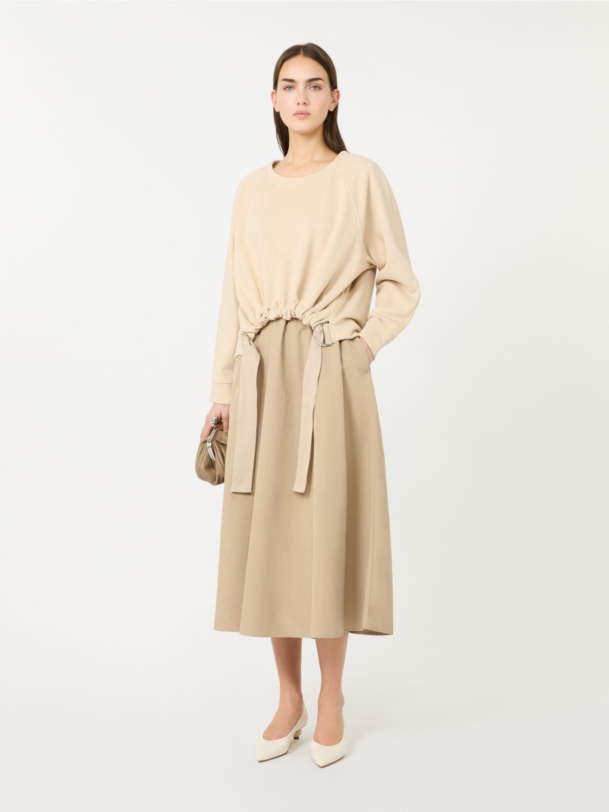 Technical fabric and cotton dress by MAX MARA