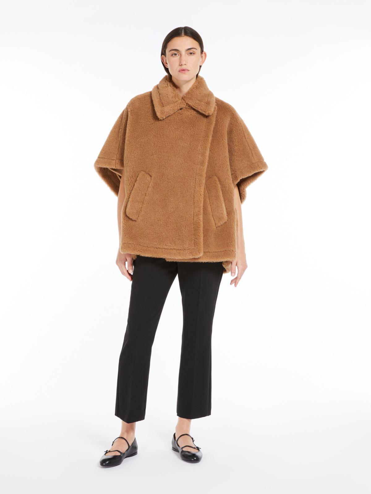 Teddy fabric cape by MAX MARA
