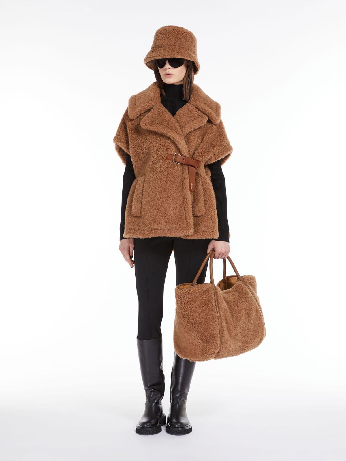 Teddy fabric cape by MAX MARA