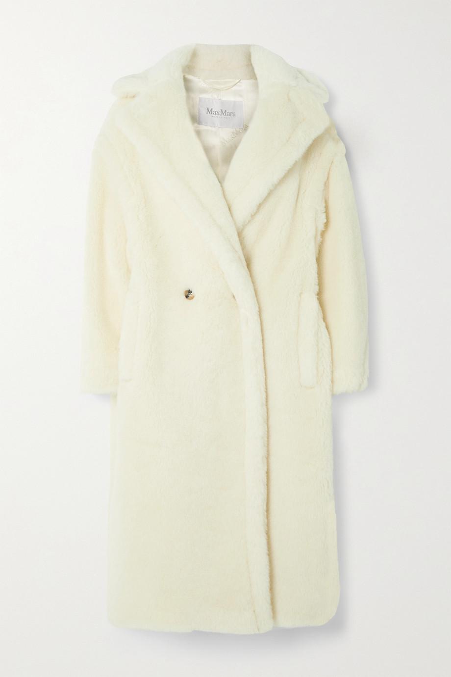 Tedgirl double-breasted alpaca, wool and silk-blend coat by MAX MARA