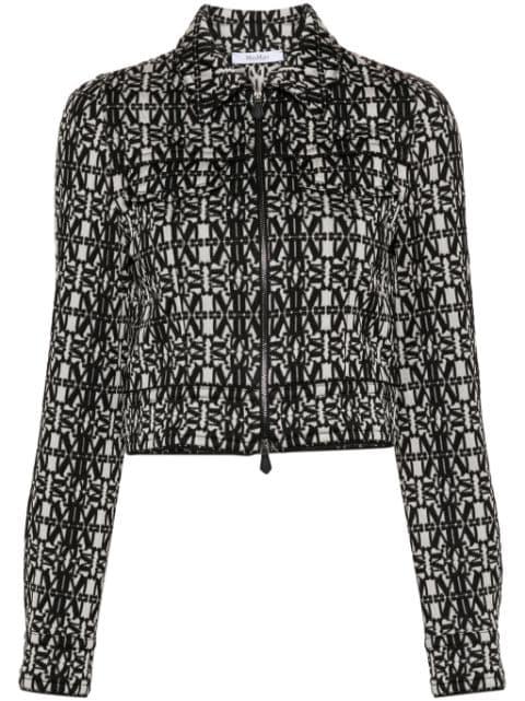 Tony monogram-pattern cropped jacket by MAX MARA