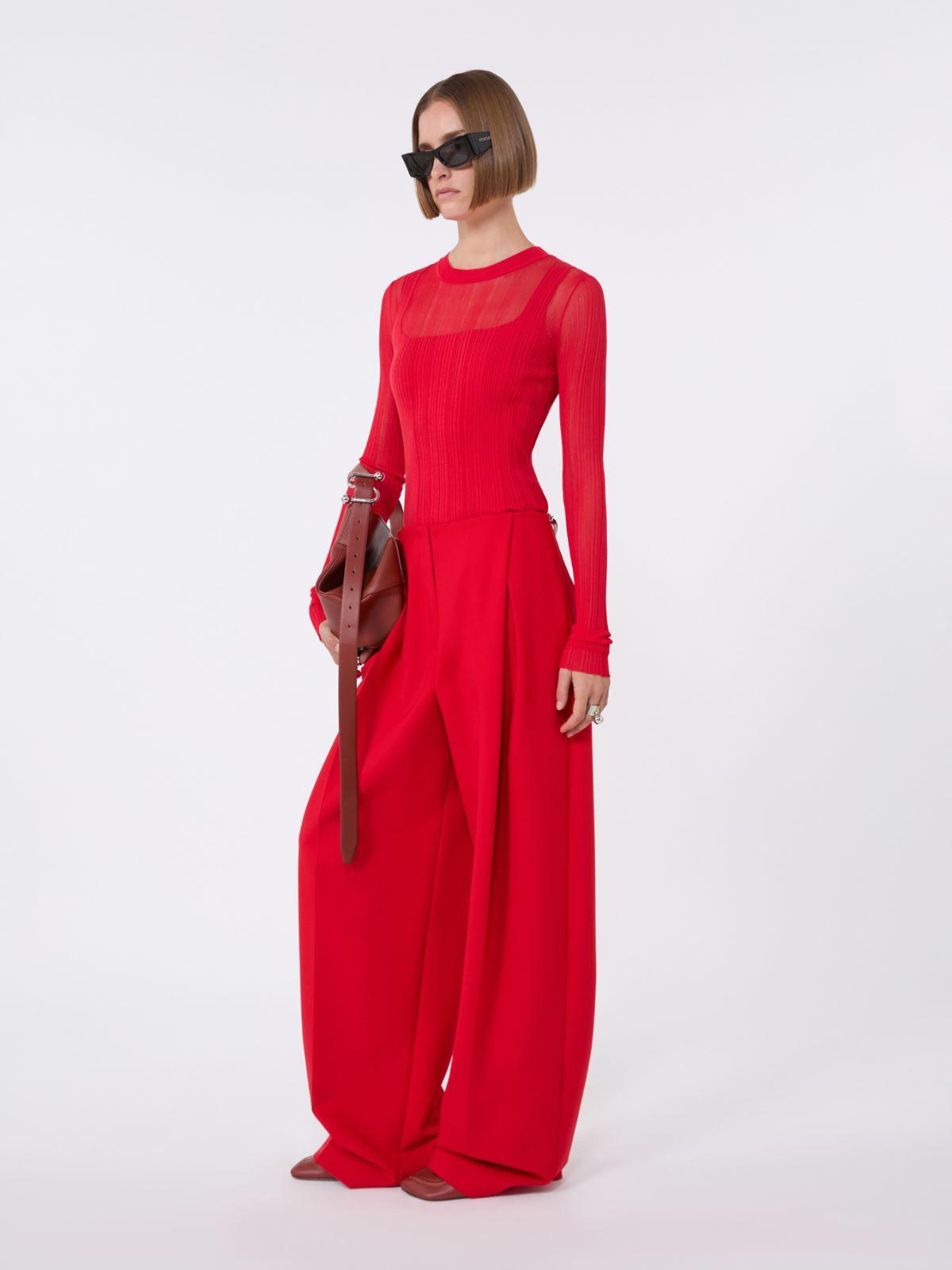 Trompe l'oeil viscose jumper by MAX MARA
