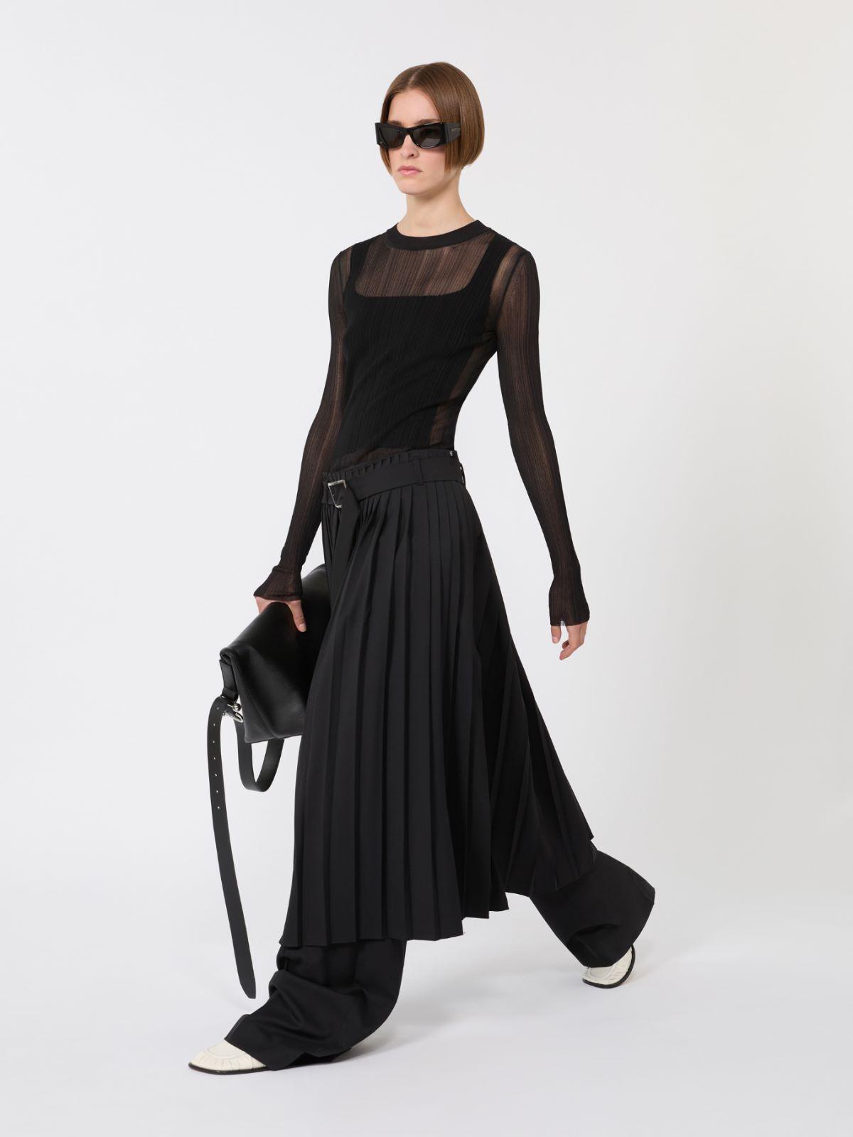 Trompe l'oeil viscose jumper by MAX MARA