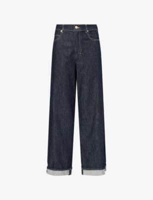Turn-Up Indigo-Wash Denim Jeans by MAX MARA