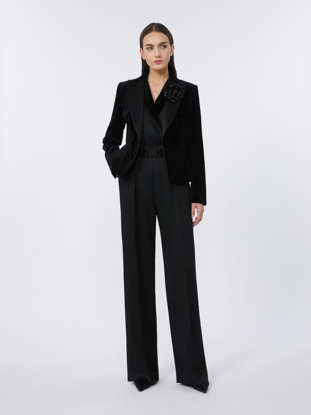 Tuxedo jumpsuit in enver satin by MAX MARA