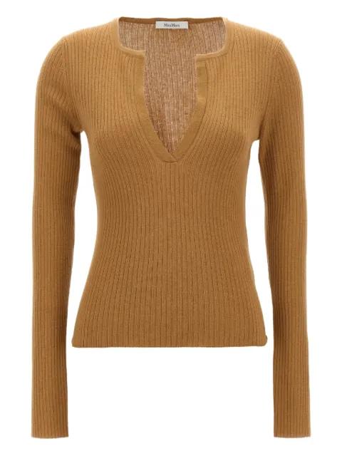 Urlo Henley-neck ribbed sweater by MAX MARA