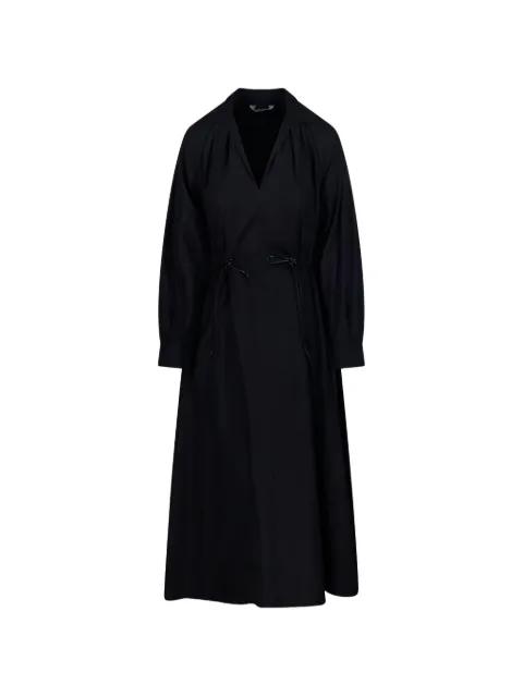 V-neck drawstring midi dress by MAX MARA