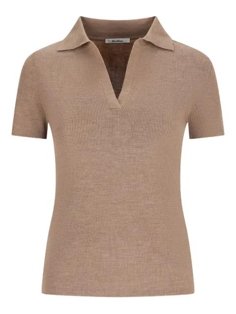 V-neck knitted top by MAX MARA