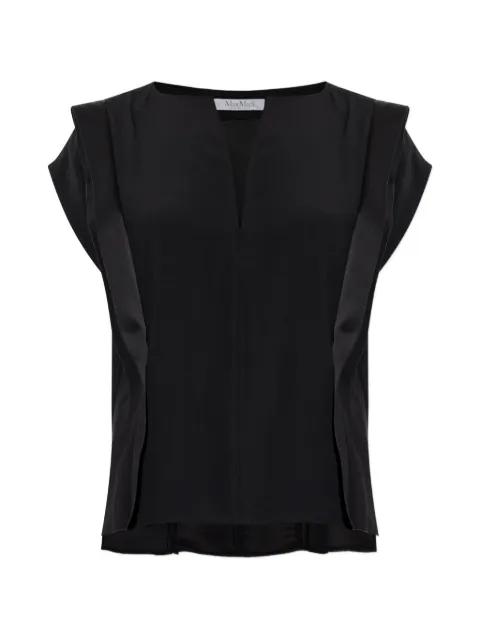 V-neck panel blouse by MAX MARA