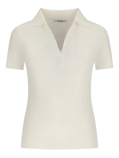 V-neck ribbed top by MAX MARA