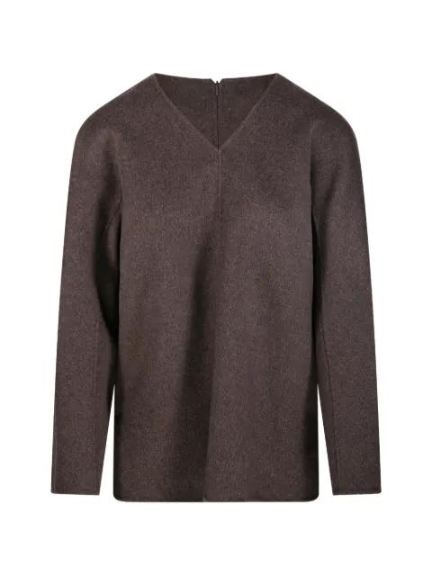 V-neck wool blouse by MAX MARA