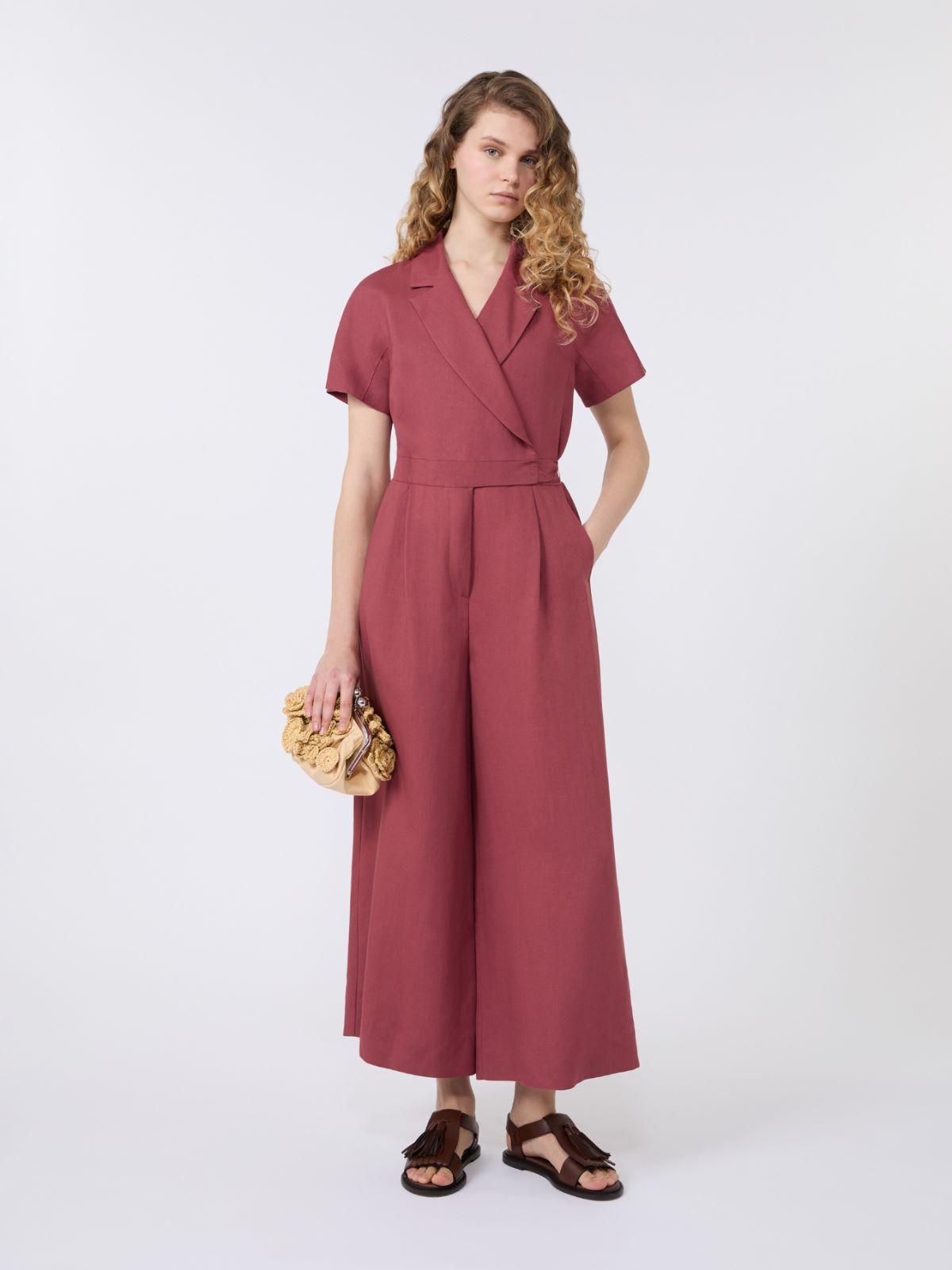 Viscose and linen batavia jumpsuit by MAX MARA
