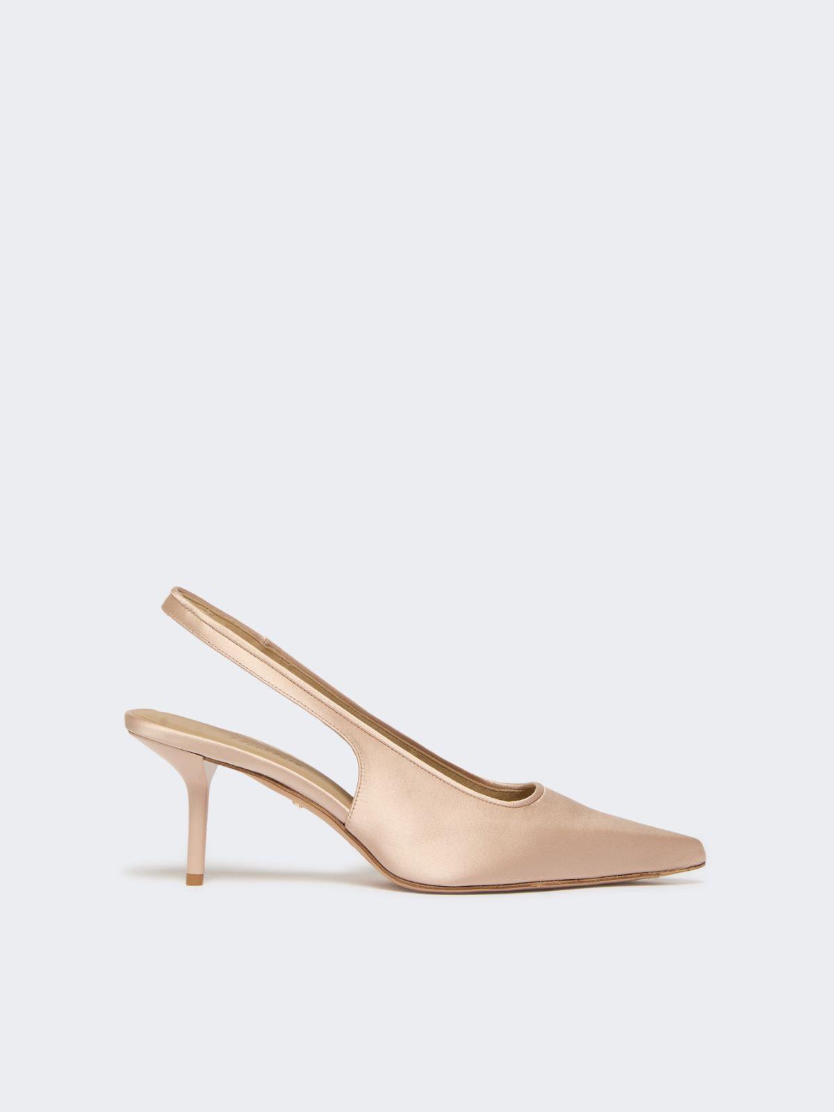 Viscose and silk satin slingbacks by MAX MARA