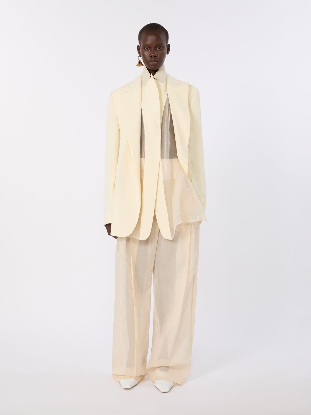 Viscose-blend double-collar blazer by MAX MARA