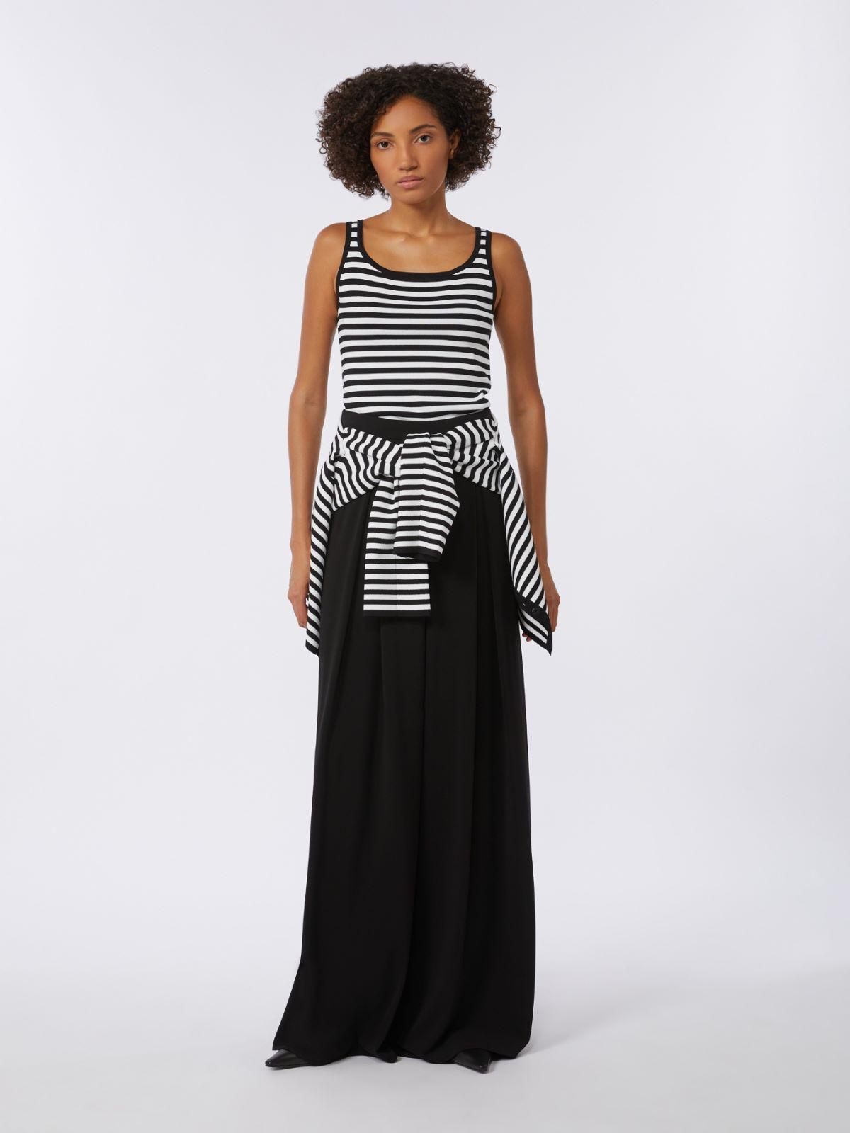 Viscose crêpe yarn sleeveless jumper by MAX MARA