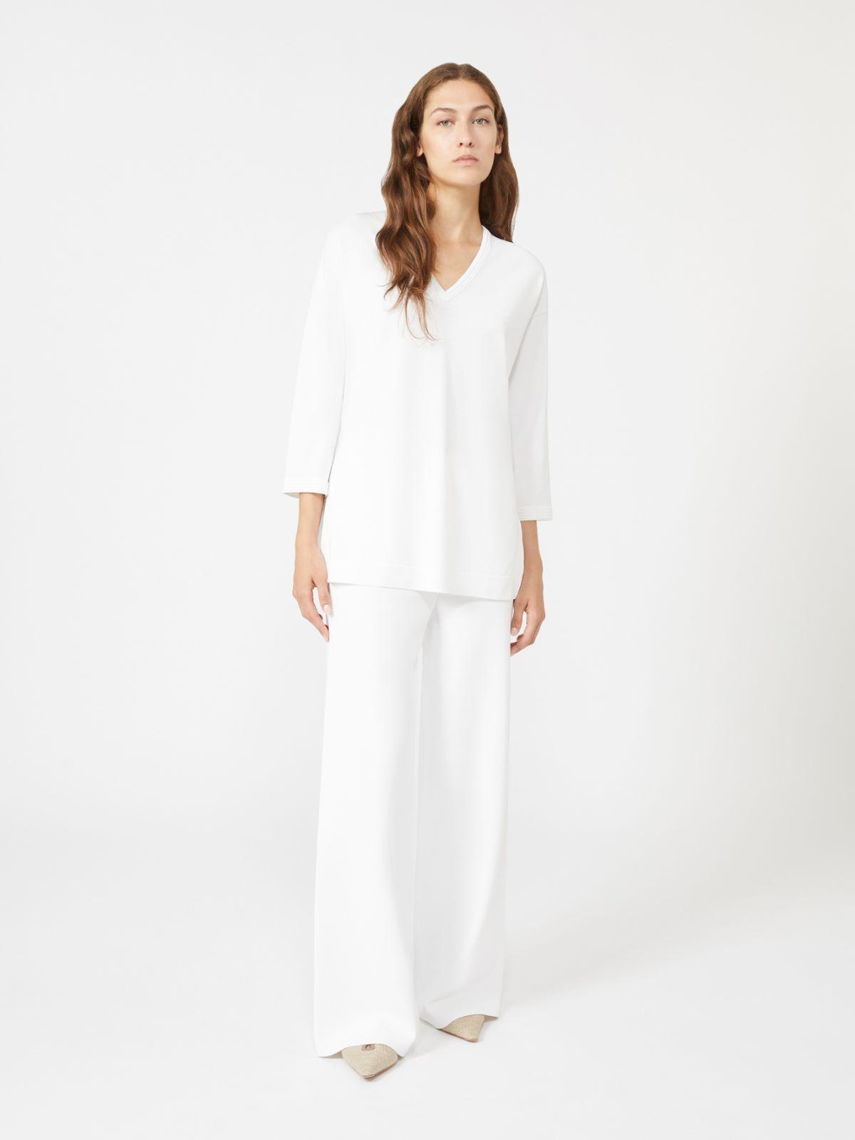 Viscose crêpe yarn trousers by MAX MARA