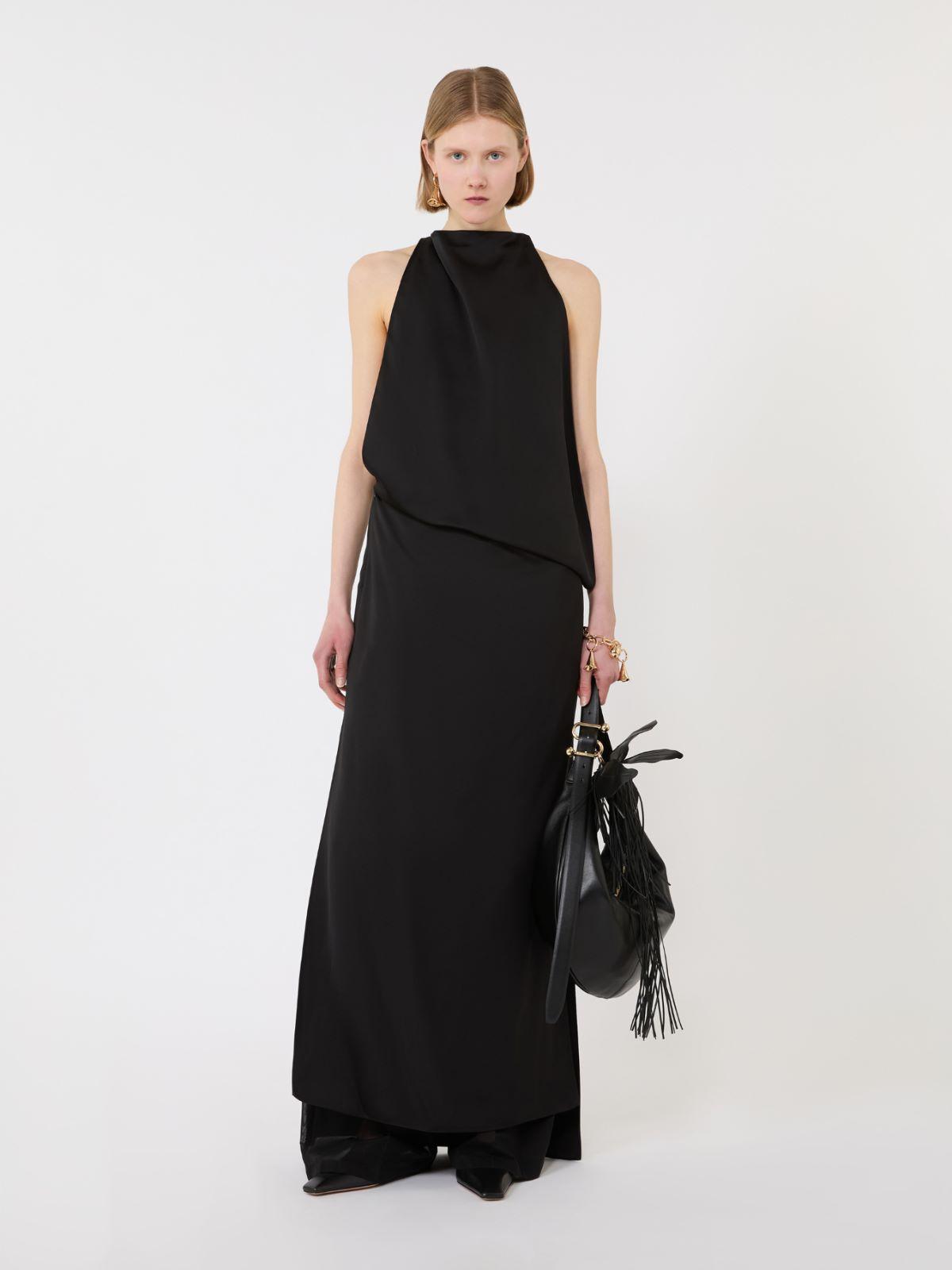 Viscose satin draped dress by MAX MARA