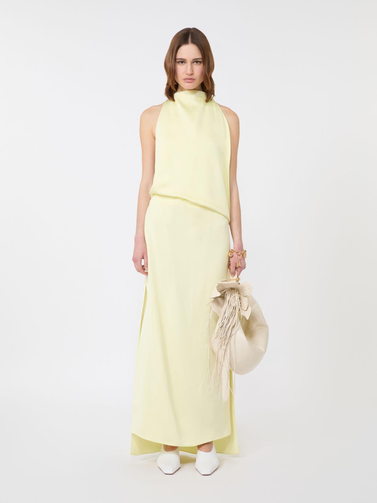 Viscose satin draped dress by MAX MARA