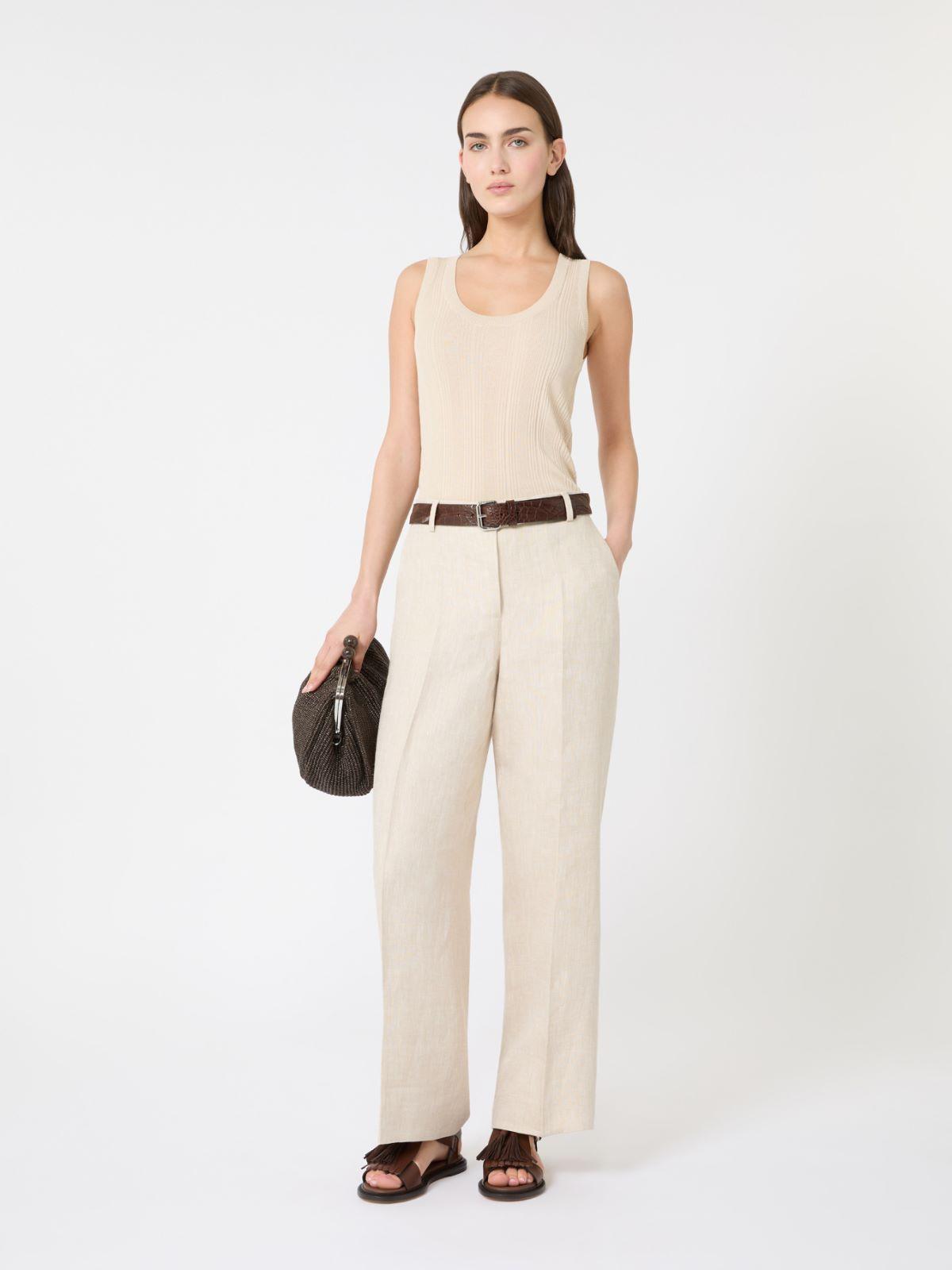Viscose yarn sleeveless jumper by MAX MARA