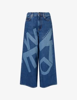 Vortice Wide-Leg Denim Trousers by MAX MARA