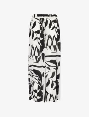 Voto Printed Wide-Leg Silk Trousers by MAX MARA