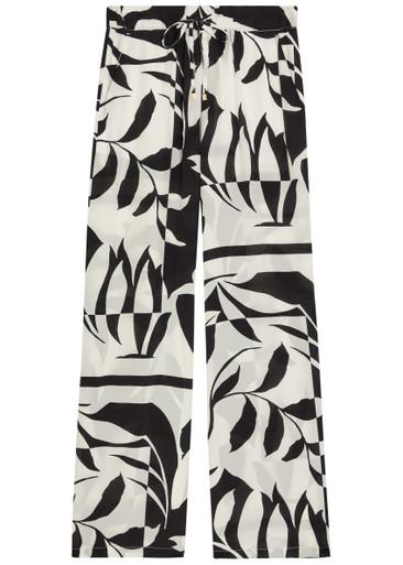 Voto printed wide-leg silk trousers by MAX MARA