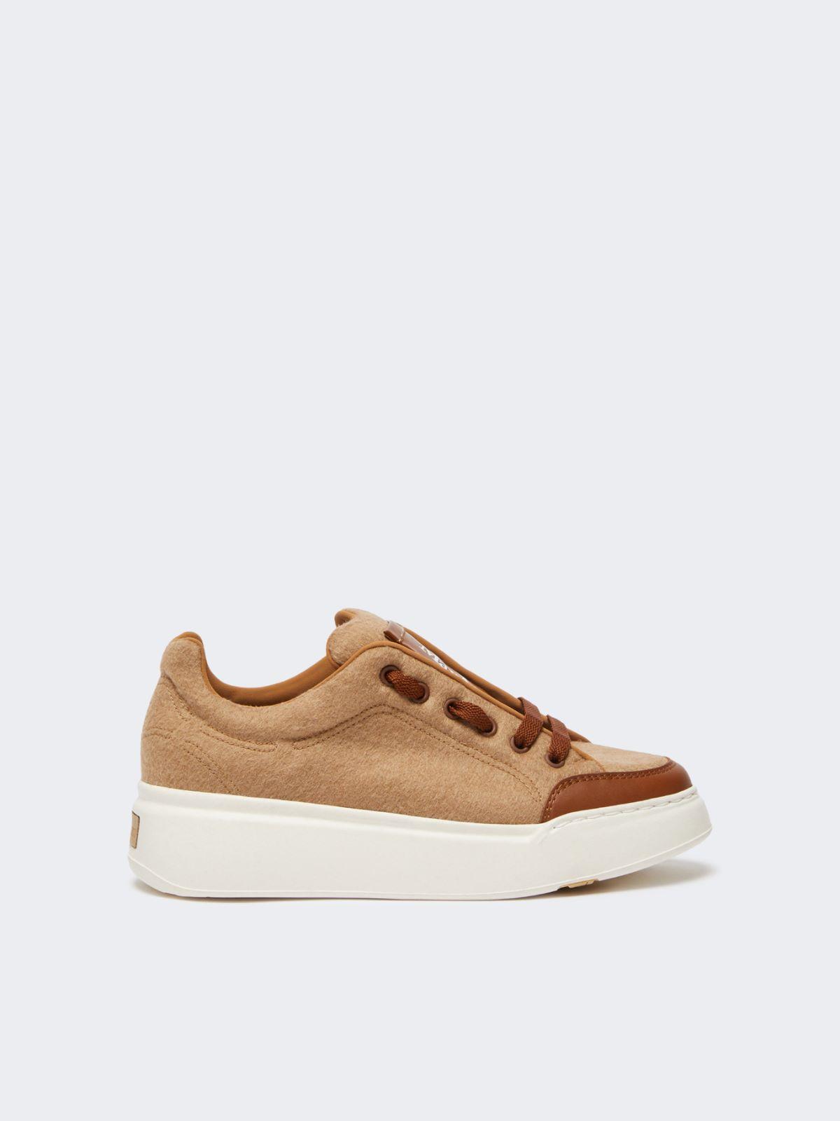 Water-repellent camel sneakers by MAX MARA