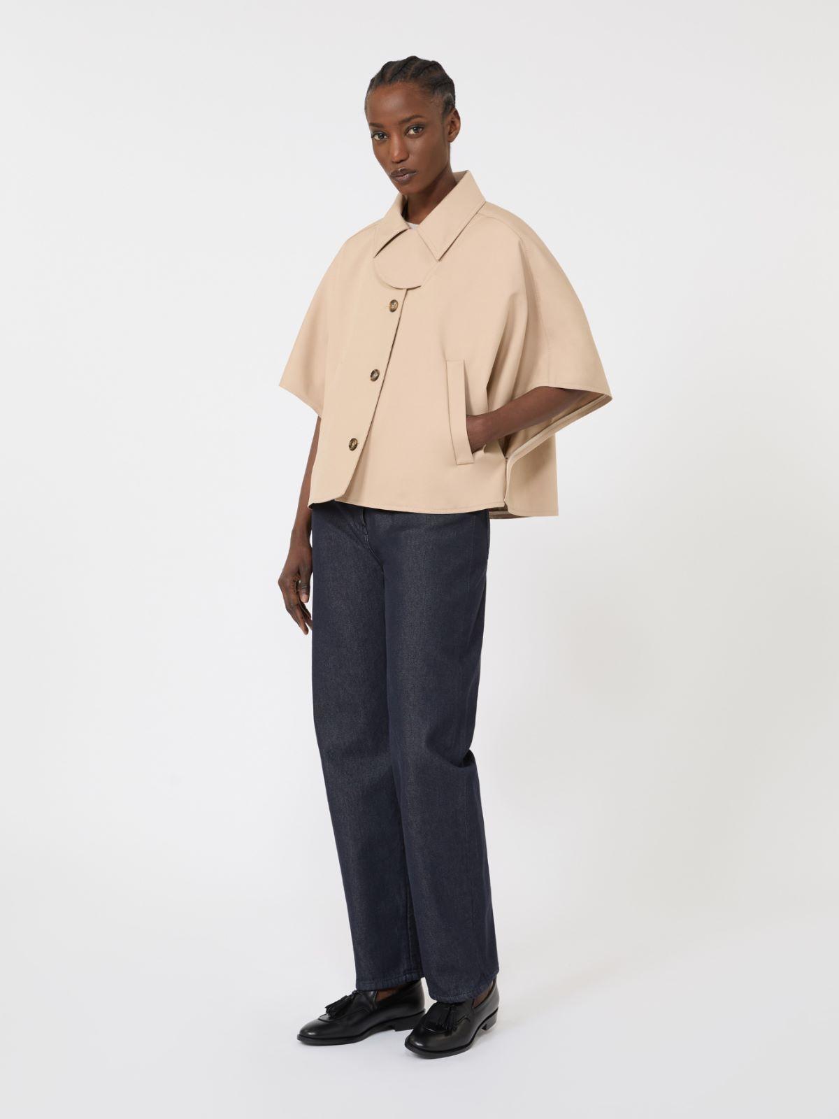 Water-repellent gabardine cape by MAX MARA