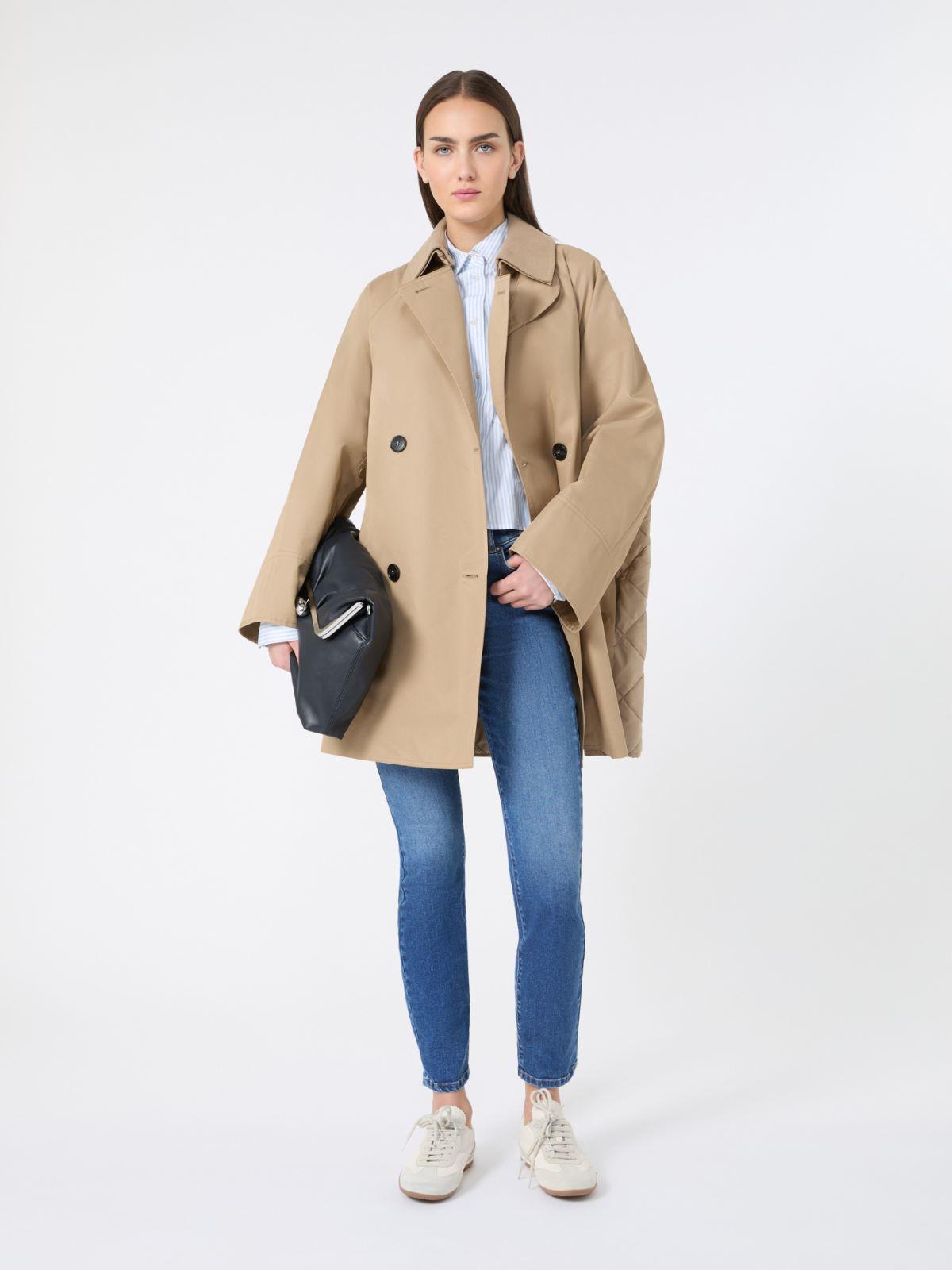 Water-repellent padded gabardine trench coat by MAX MARA