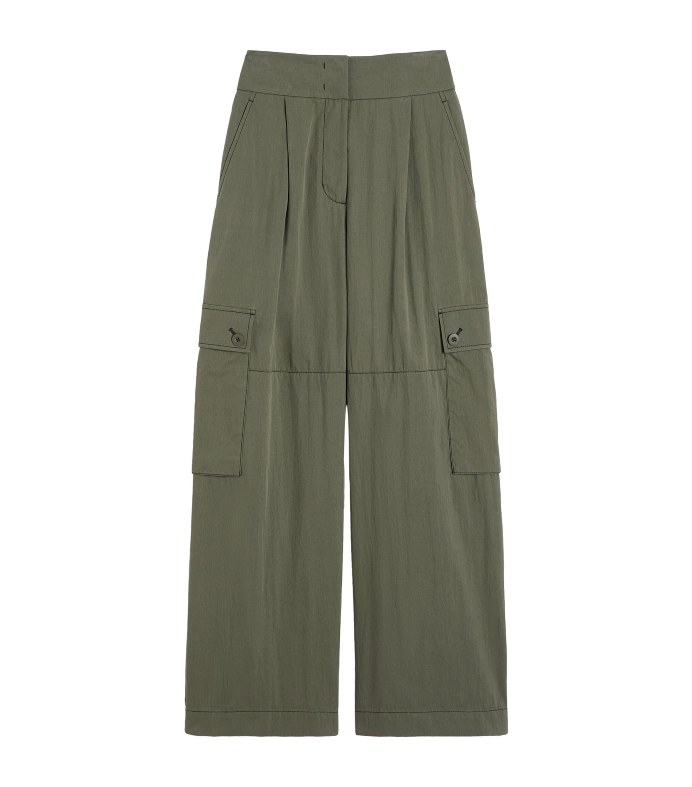 Weekend Max Mara Cotton-Blend Cargo Trousers by MAX MARA