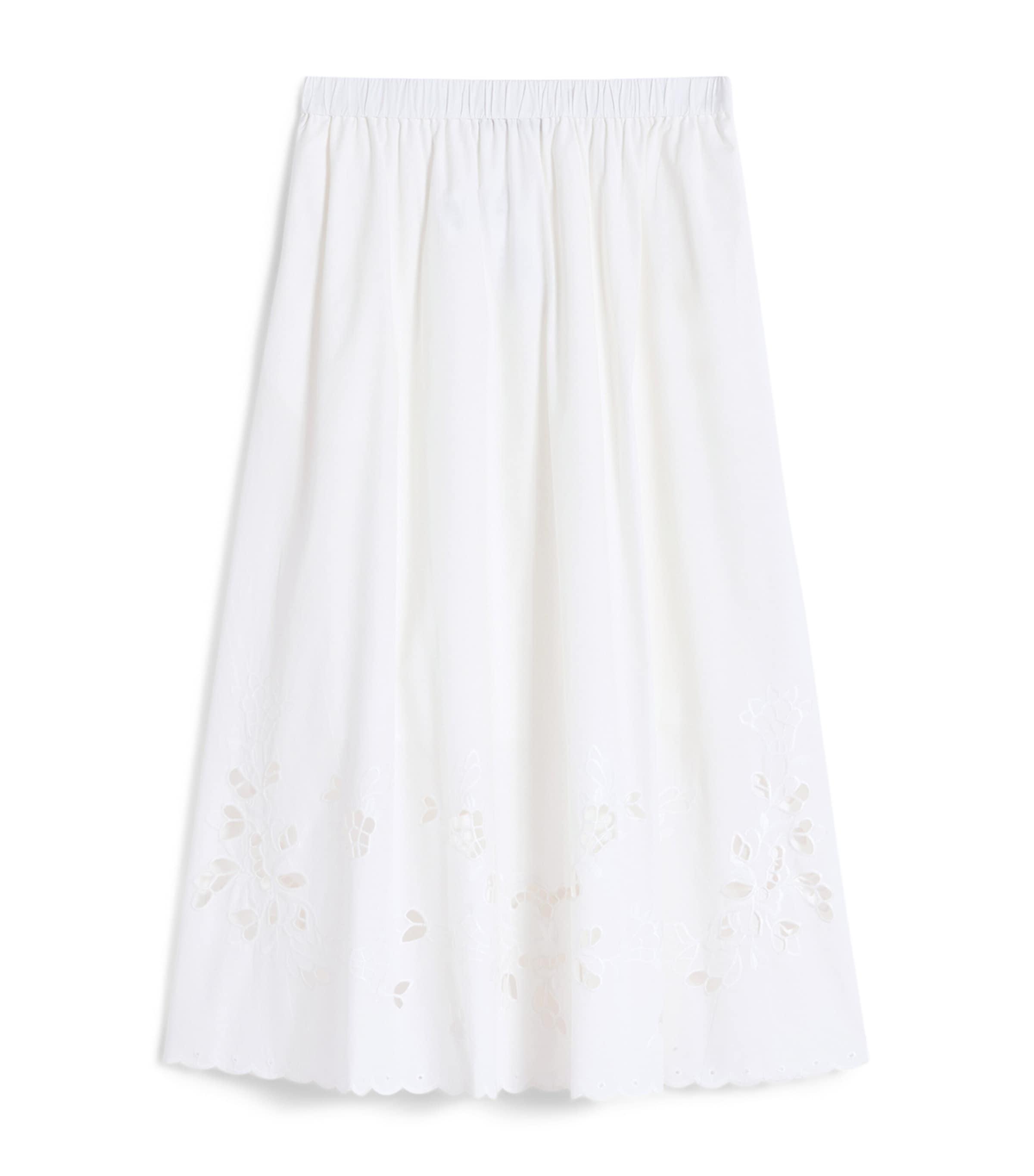 Weekend Max Mara Cotton Cut-Out Midi Skirt by MAX MARA