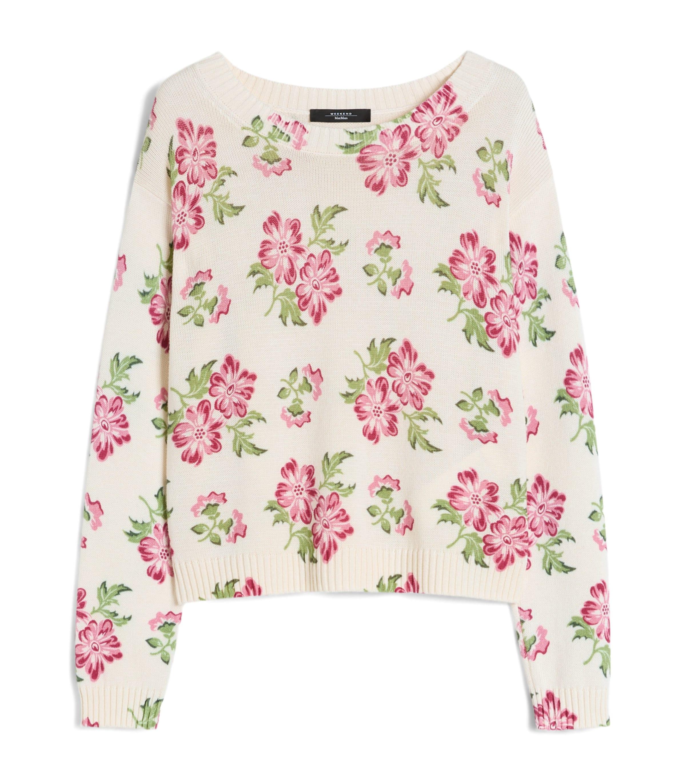 Weekend Max Mara Cotton Floral Sweater by MAX MARA