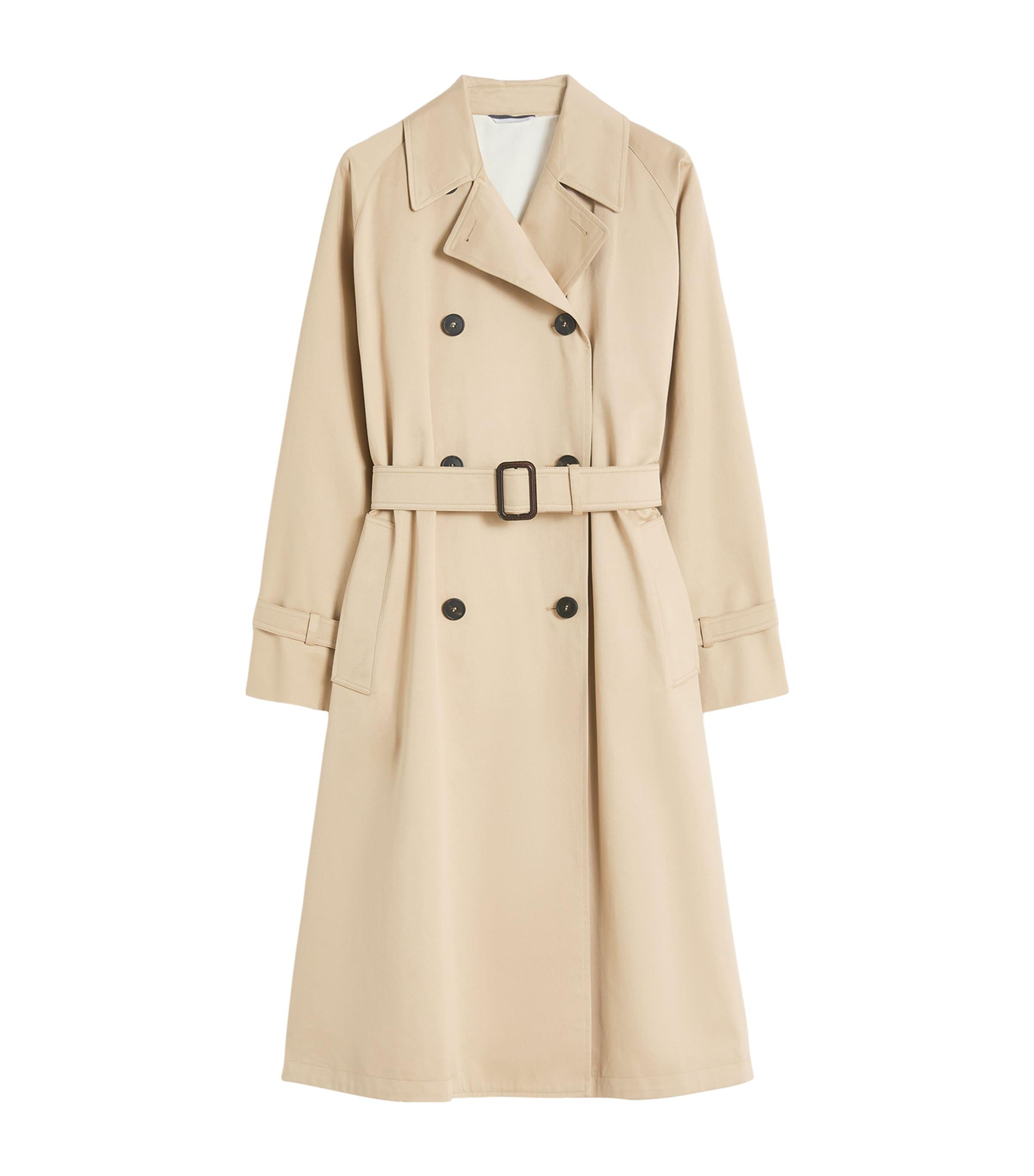 Weekend Max Mara Cotton Printed Trench Coat by MAX MARA