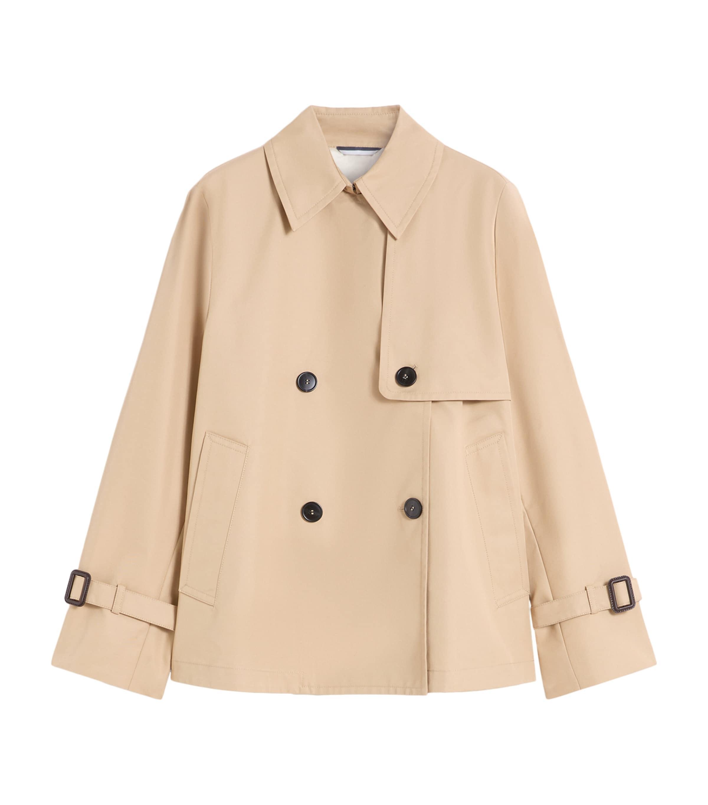 Weekend Max Mara Gabardine Cropped Trench Coat by MAX MARA