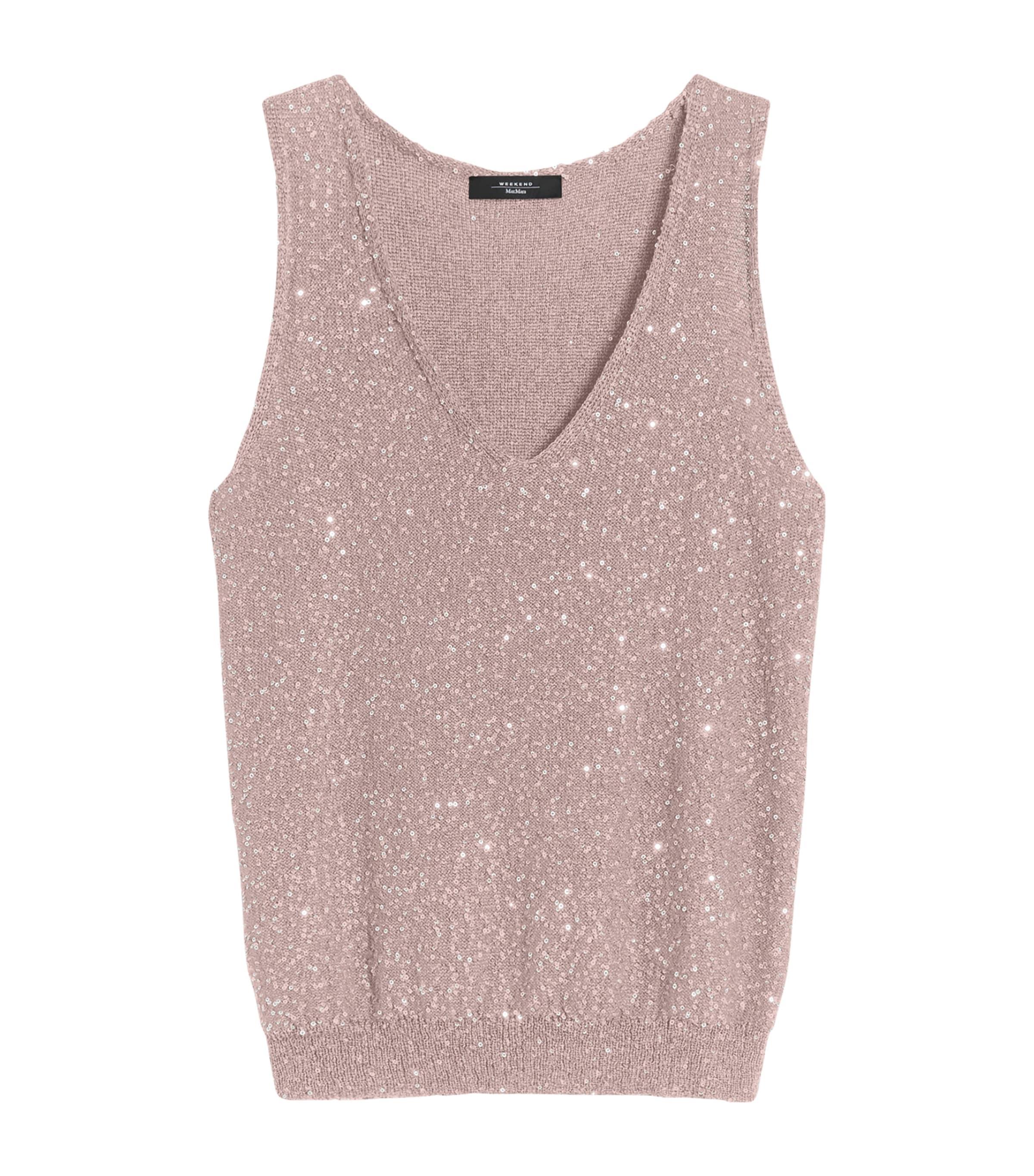 Weekend Max Mara Knitted Sequin-Detail Sweater Vest by MAX MARA
