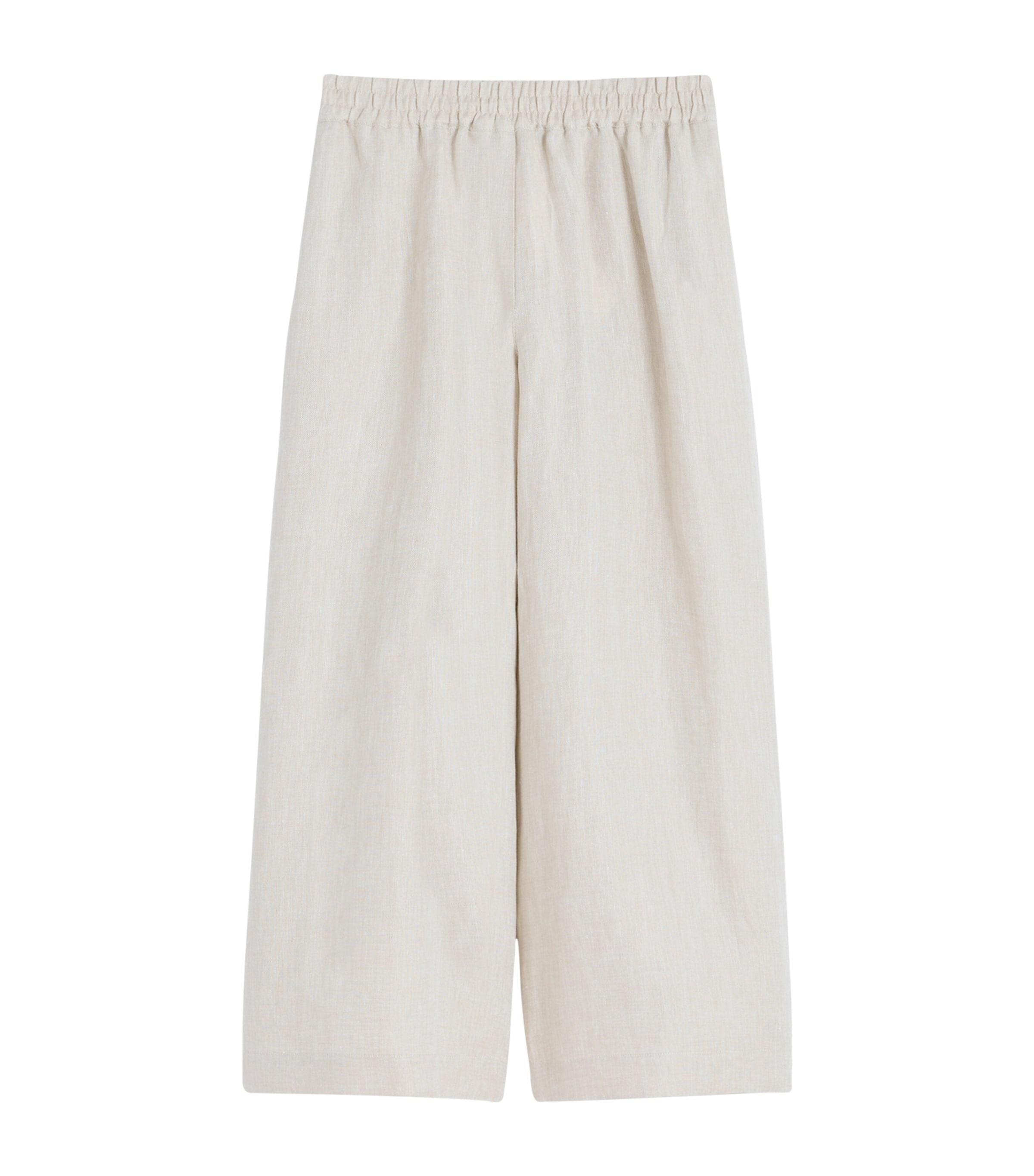 Weekend Max Mara Linen Wide-Leg Trousers by MAX MARA