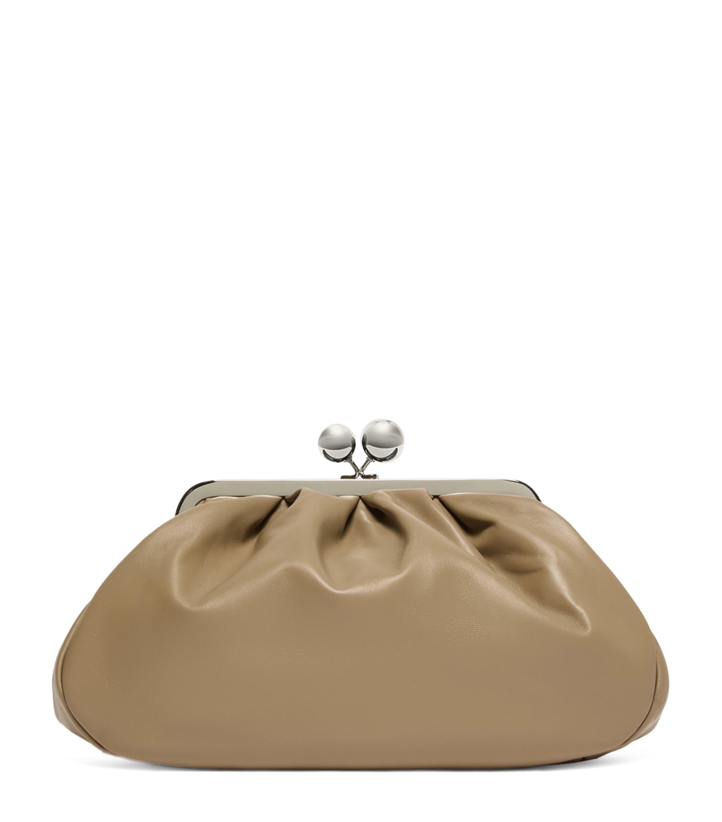 Weekend Max Mara Medium Leather Pasticcino Clutch Bag by MAX MARA