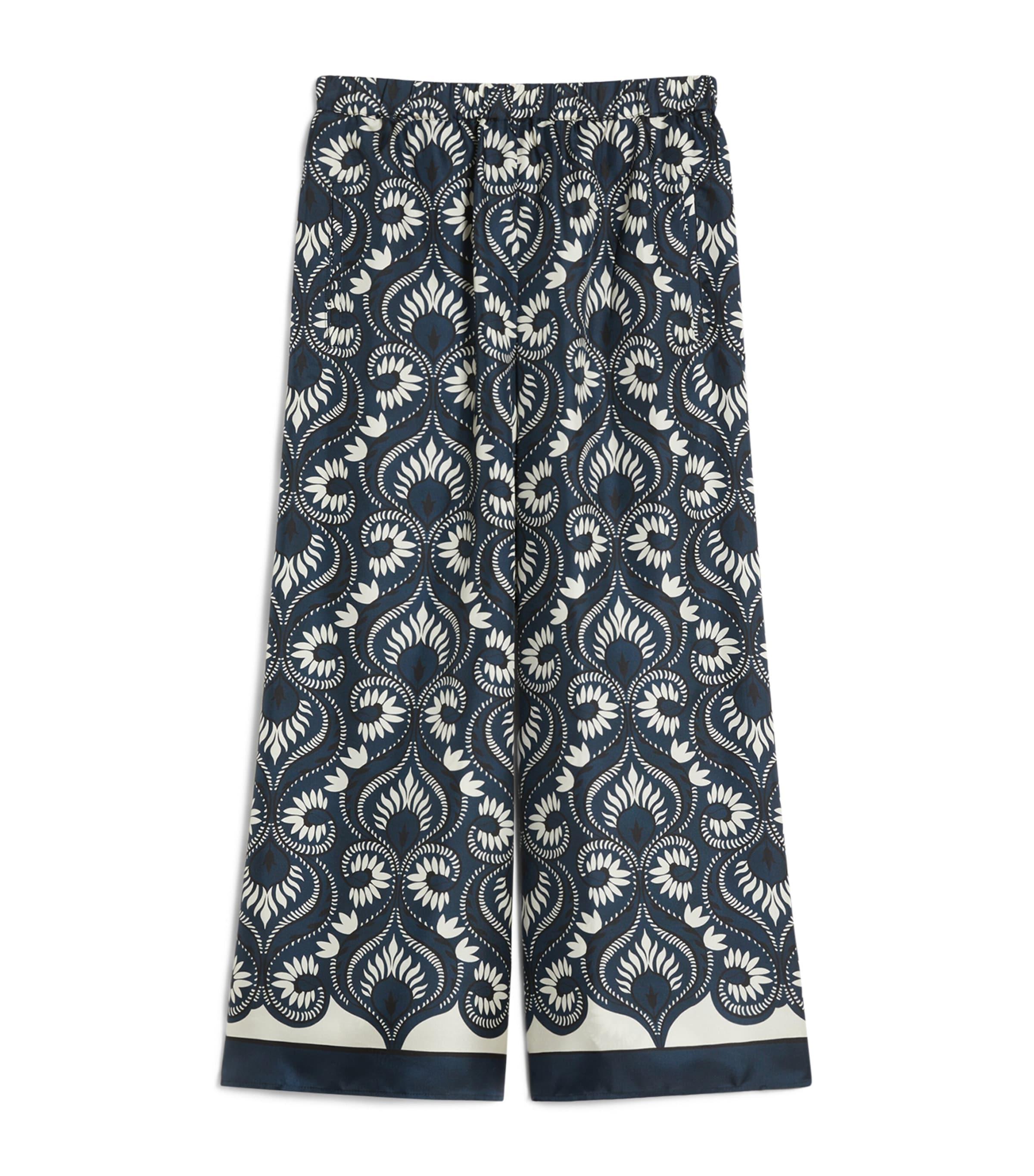 Weekend Max Mara Silk Ankle-Length Trosuers by MAX MARA