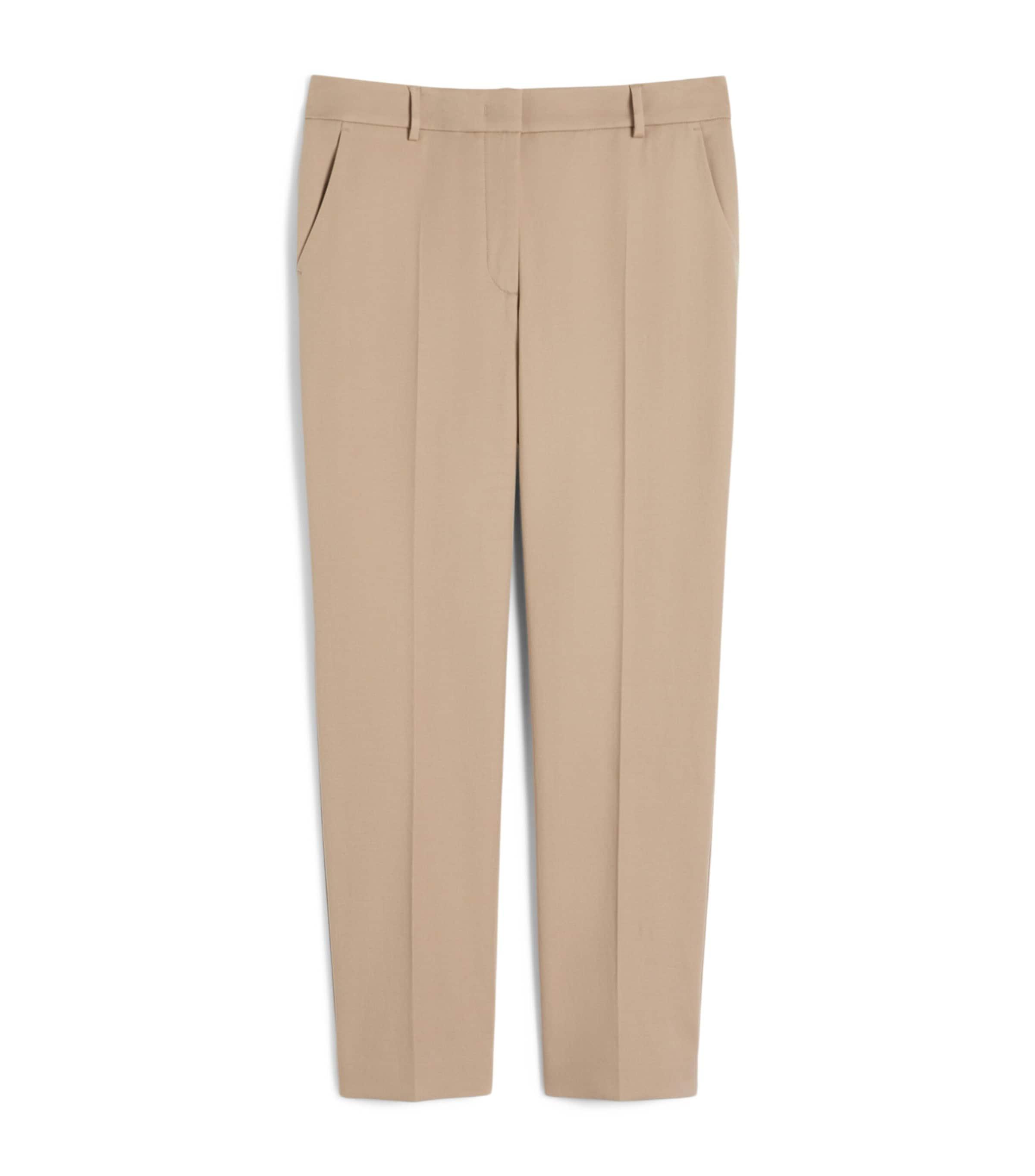 Weekend Max Mara Stretch-Cotton Ankle-Length Trousers by MAX MARA