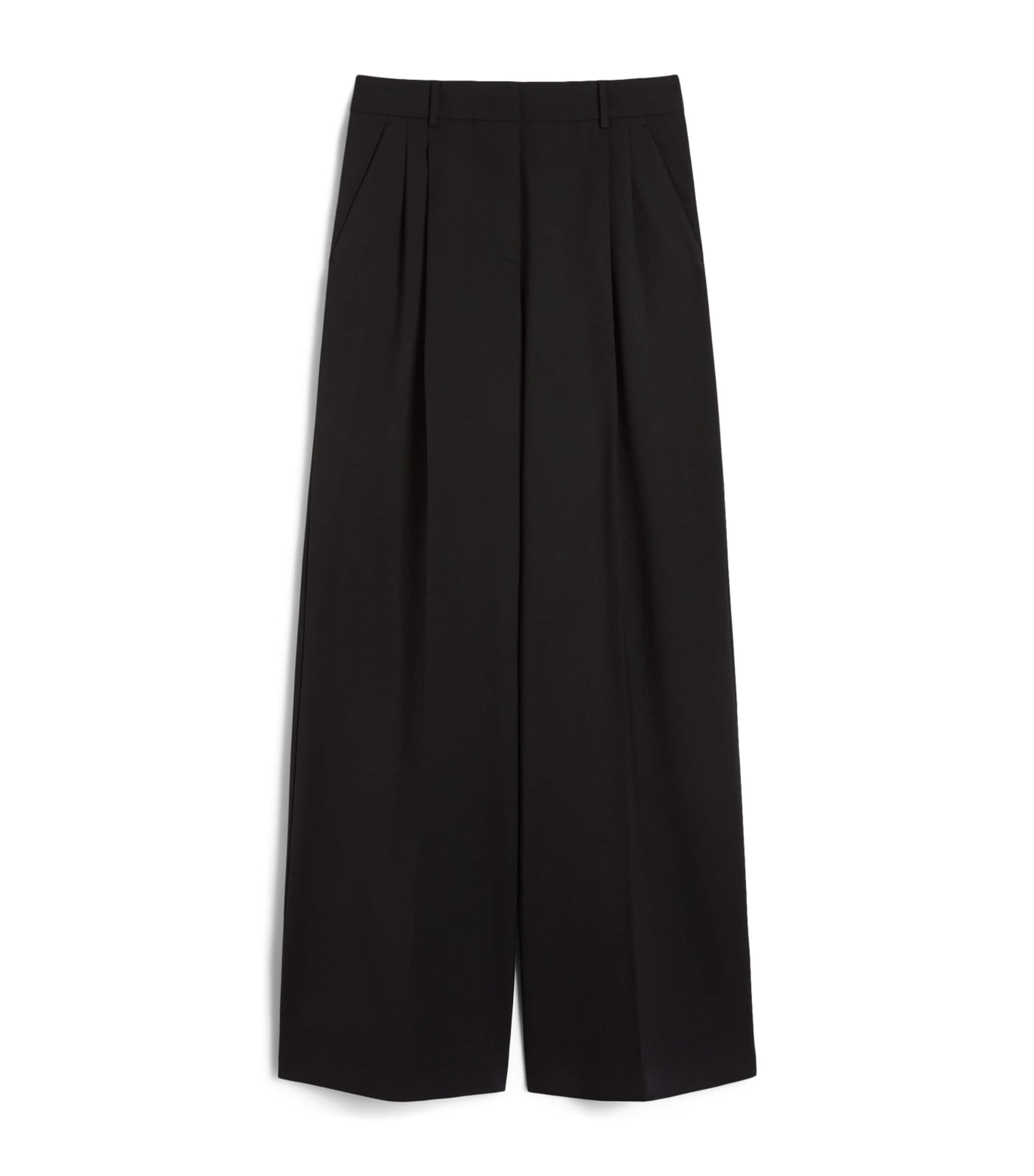 Weekend Max Mara Virgin Wool Wide-Leg Trousers by MAX MARA